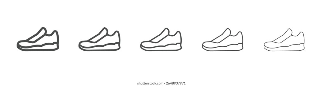 shoe icon simple isolated vector sign