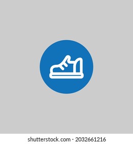 Shoe icon simple thin line