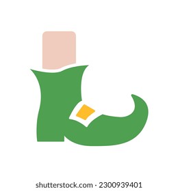 shoe icon, St. Patrick's Day on a white background, vector illustration