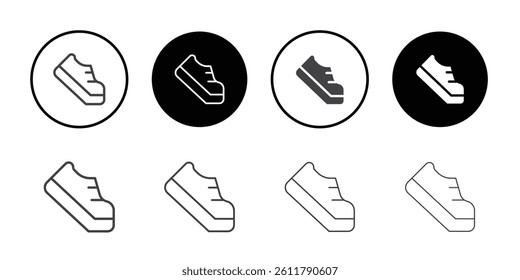 Shoe icon Symbol line set