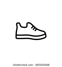 Shoe icon symbol vector on white background