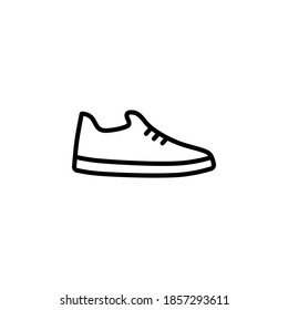 Shoe Icon Symbol Vector On White Stock Vector (Royalty Free) 1857293611 ...