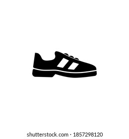 Symbol für Schuhe, Vektorgrafik auf weißem Hintergrund