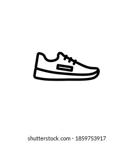 Shoe Icon Symbol Vector On White Stock Vector (Royalty Free) 1859753917 ...