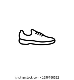 Shoe icon symbol vector on white background