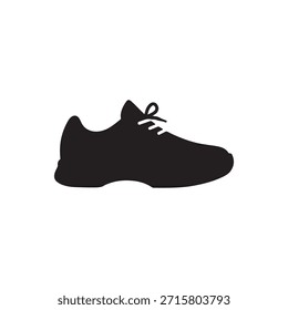 Vector del símbolo del icono del zapato en el fondo blanco
