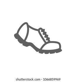 Shoe icon in trendy flat style isolated on white background. Symbol for your web site design, logo, app, UI. Vector illustration, EPS