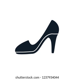 Shoe icon in trendy vector logo template