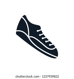 Shoe icon in trendy vector logo template