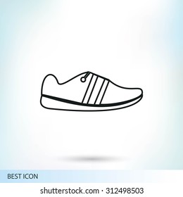shoe icon vector