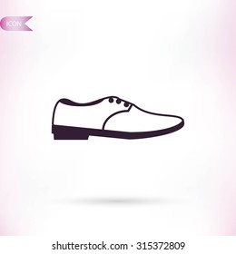 shoe icon vector