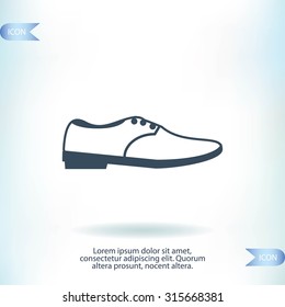 shoe icon vector