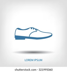 shoe icon vector