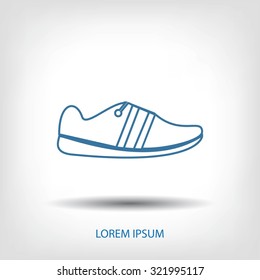 shoe icon vector
