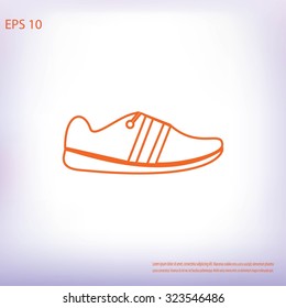 shoe icon vector