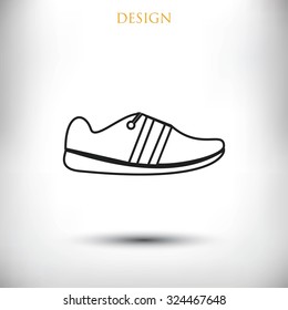 shoe icon vector