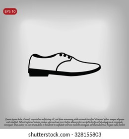 shoe icon vector