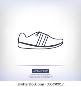shoe icon vector