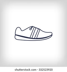 shoe icon vector