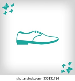 shoe icon vector