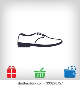 shoe icon vector