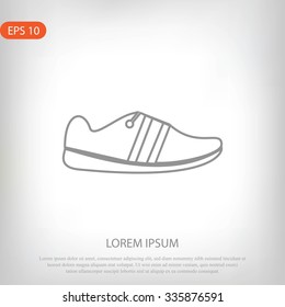 shoe icon vector