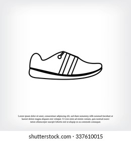 shoe icon vector