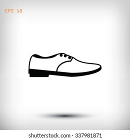 shoe icon vector