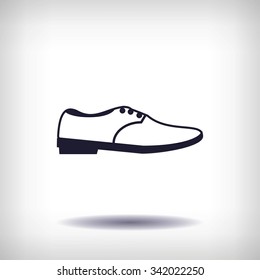 shoe icon vector