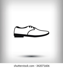 shoe icon vector