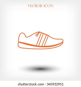 shoe icon vector