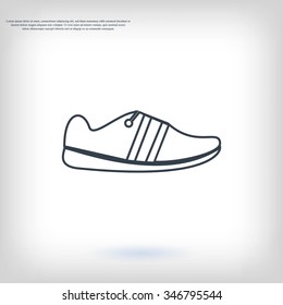 shoe icon vector