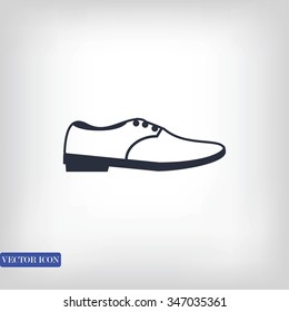 shoe icon vector