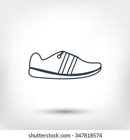 shoe icon vector