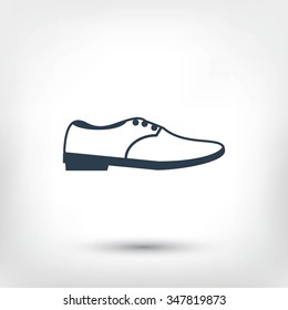shoe icon vector