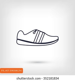 shoe icon vector