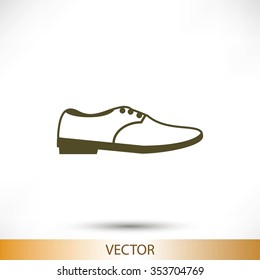shoe icon vector
