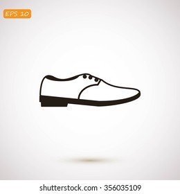 shoe icon vector