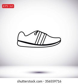 shoe icon vector
