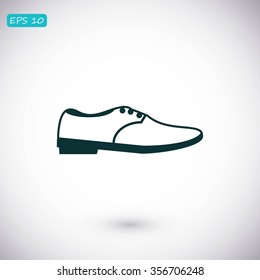 shoe icon vector