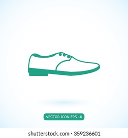 shoe icon vector
