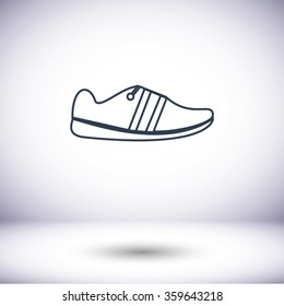 shoe icon vector