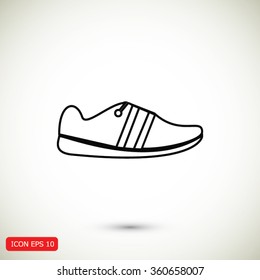 shoe icon vector