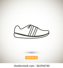 shoe icon vector
