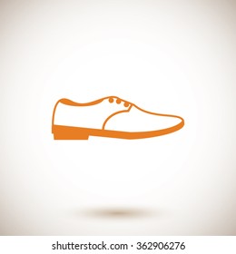 shoe icon vector