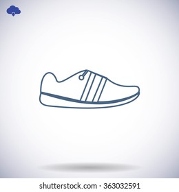 shoe icon vector