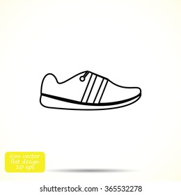 shoe icon vector