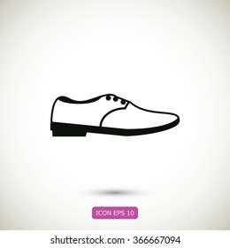 shoe icon vector