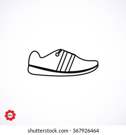 shoe icon vector