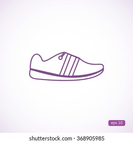 shoe icon vector